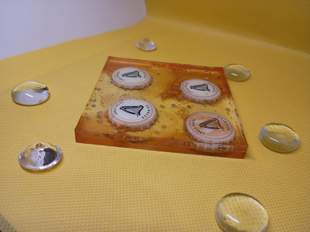 Bottle cap coasters