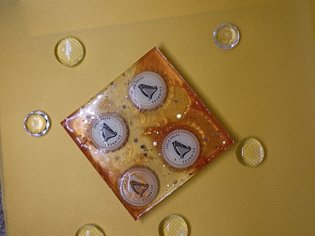 Bottle cap coasters