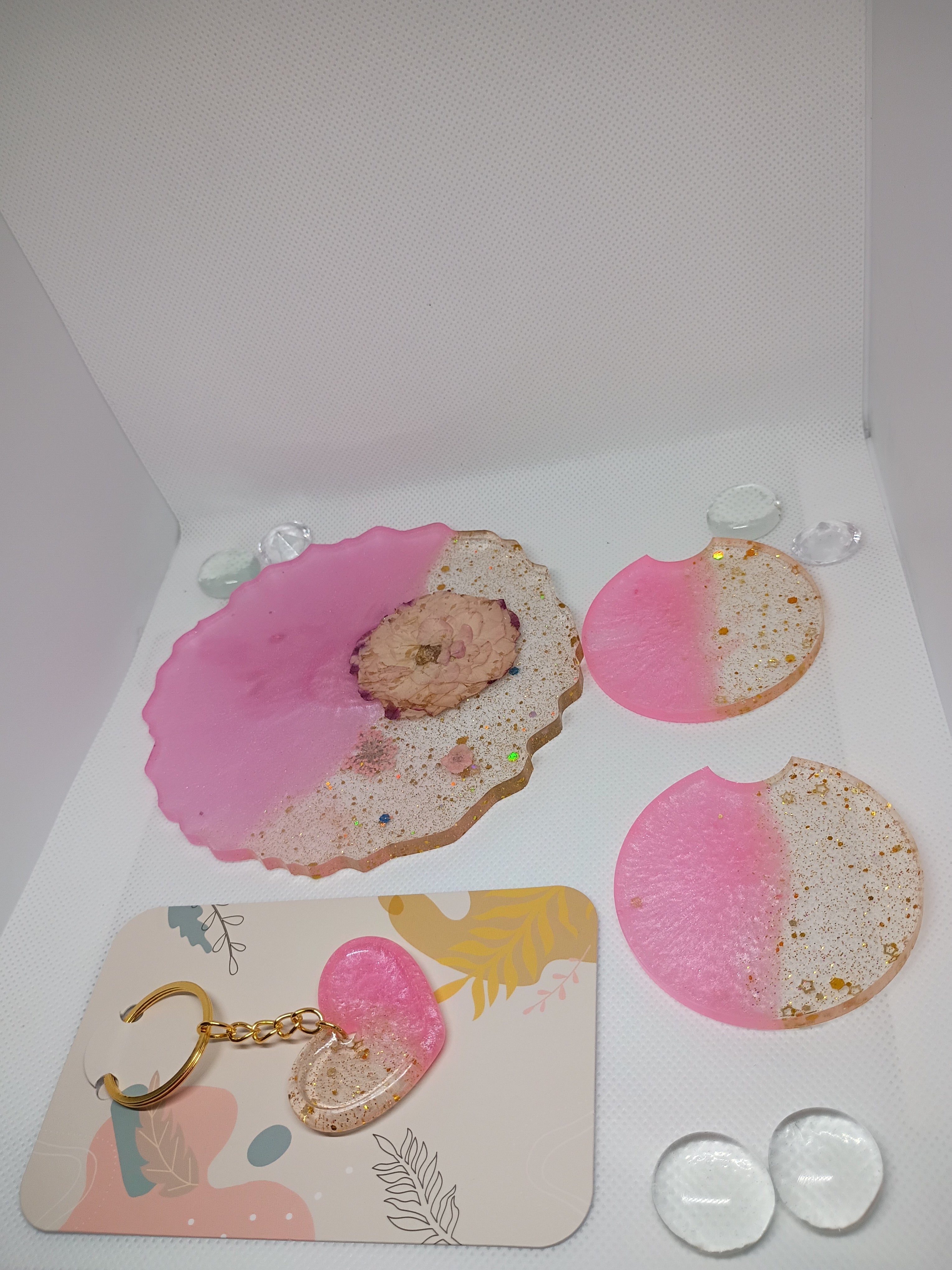 3 set coaster with free gift